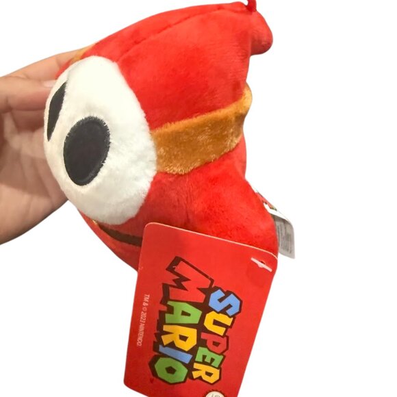 Super Mario SHY GUY Red Enemy 6" Plush Stuffed animal Toy Nintendo w/ Tags - Picture 7 of 13